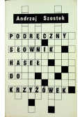 Podręczny słownik haseł do krzyżówek