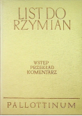 List do Rzymian Wstęp, przekład, komentarz