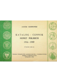 Katalog Cennik Monet Polskich 1916 - 1989