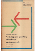 Psychologiczne Podstawy Oddziaływań Wychowawczych