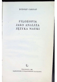 Filozofia jako analiza języka nauki