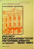 Polacy na Uniwersytecie Petersburskim w latach 1832-1884