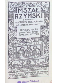 Mszał Rzymski z dodaniem Nabożeństw Nieszpornych 1931 r.
