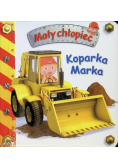 Mały chłopiec Koparka Marka