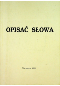 Opisać słowa