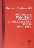 Socjalne państwo prawne w doktrynie RFN 1949 - 1969