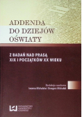 Addenda do dziejów oświaty