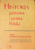 Historia państwa i prawa Polski  Tom II