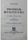 Prodrom mesjanizmu 1921 r.