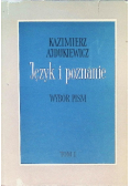 Język i poznanie Tom I