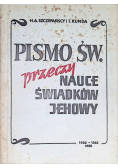 Pismo św. Przeczy nauce świadków Jehowy