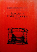 Rocznik Podhalański Tom III