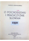 O pochodzeniu i praojczyźnie Słowian 1946 r.