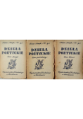 Dzieła Poetyckie Tom 1 do 3, 1947 r.