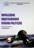 Współczesne międzynarodowe stosunki polityczne