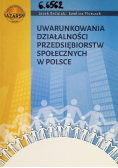 Uwarunkowania Działalności Przedsiębiorstw Społecznych w Polsce