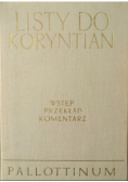 Listy do Koryntian Wstęp przekład komentarz