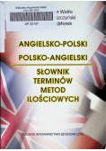 Angielsko polski polsko angielski słownik terminów metod ilościowych