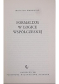 Formalizm w logice współczesnej