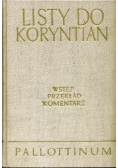 Listy do Koryntian Wstęp przekład komentarz