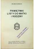 Pamiętniki Listy do matki i rodziny 1910 r.
