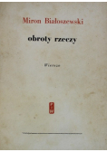 Obroty rzeczy wiersze