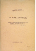O małżeństwie 1932 r.