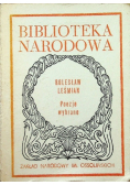 Poezje wybrane Leśmian