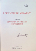 Lekcjonarz mszalny Tom VI