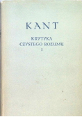 Krytyka czystego Rozumu Tom 1