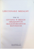 Lekcjonarz mszalny Tom VII