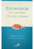 Komentarze do codziennej liturgii słowa