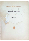 Obroty rzeczy Wiersze