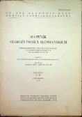 Słownik starożytności słowiańskich Tom 6 Część 1