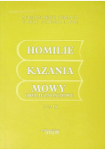 Homilie Kazania Mowy Okolicznościowe