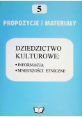 Dziedzictwo kulturowe Informacja Mniejszości etniczne