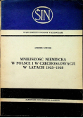 Mniejszość niemiecka w Polsce i w Czechosłowacji w latach 1933 1938