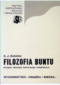 Filozofia Buntu Krytyka Ideologii Lewicowego Radykalizmu