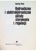 Hydrauliczne i elektrohydrauliczne układy sterowania i regulacji