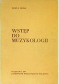 Wstęp do muzykologii