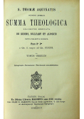 Summa Theologica Tomus Tertius 1928 r.