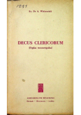 Decus Clericorum Etyka towarzyska