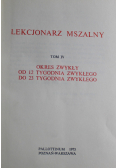 Lekcjonarz mszalny Tom V