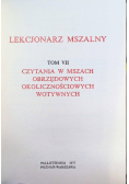 Lekcjonarz mszalny, Tom VII