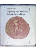 Najstarszy opis Mazowsza Jędrzeja Święcickiego