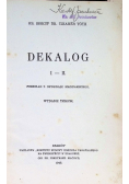 Dekalog I - II 1940 r