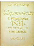 Wspomnienia z powstanie 1831 i pierwszych lat emigracji