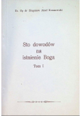 Sto dowodów na istnienie Boga Tom I