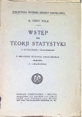 Wstęp do teorji statystyki 1921 r.