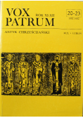 Vox Patrum Antyk Chrześcijański 20 do 23